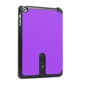 Multifunctional sound enhance stand PU leather case for iPad mini